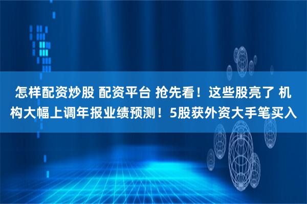 怎样配资炒股 配资平台 抢先看！这些股亮了 机构大幅上调年报业绩预测！5股获外资大手笔买入