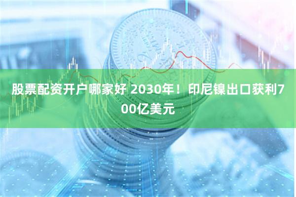 股票配资开户哪家好 2030年！印尼镍出口获利700亿美元