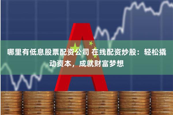 哪里有低息股票配资公司 在线配资炒股：轻松撬动资本，成就财富梦想
