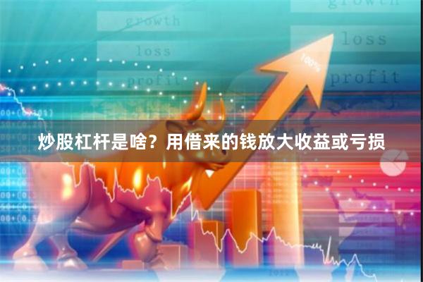 炒股杠杆是啥？用借来的钱放大收益或亏损